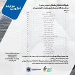 مزایده فروش لاستیک خودروهای سنگین و نیمهسنگین دی ماه ۱۴۰۴