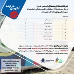 تمدید مزایده فروش باکس یخچالی و اتاق حمل سردخانهای شرکت شتابان شمال – خرداد ۱۴۰۵
